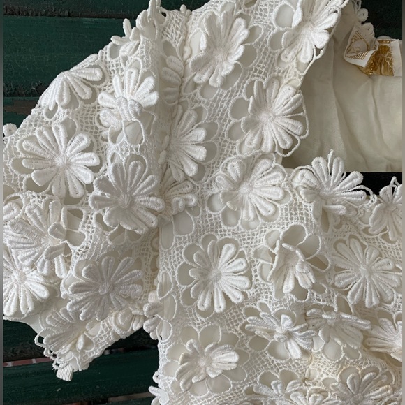 Vintage Wedding Dress- 1960s Alfred Angelo designed by Edythe Vincent 27”W 36”H - Picture 4 of 12